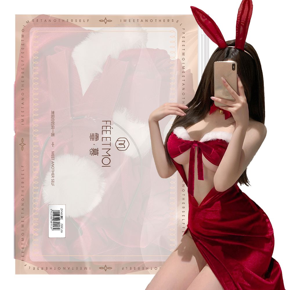 今夜情趣-美神降臨兔耳朵聖誕服-ZY143