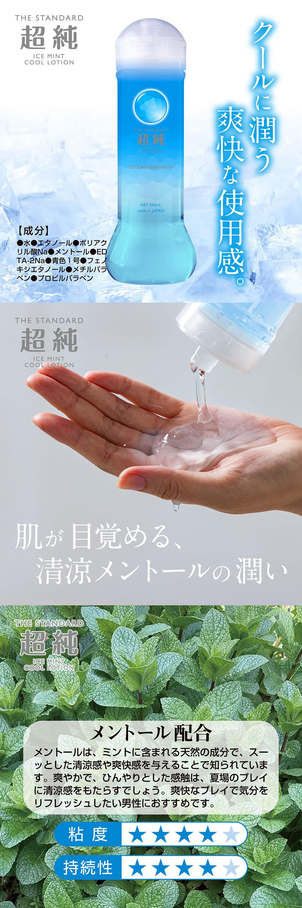 今夜情趣-超純薄荷清涼型潤滑液-360ml