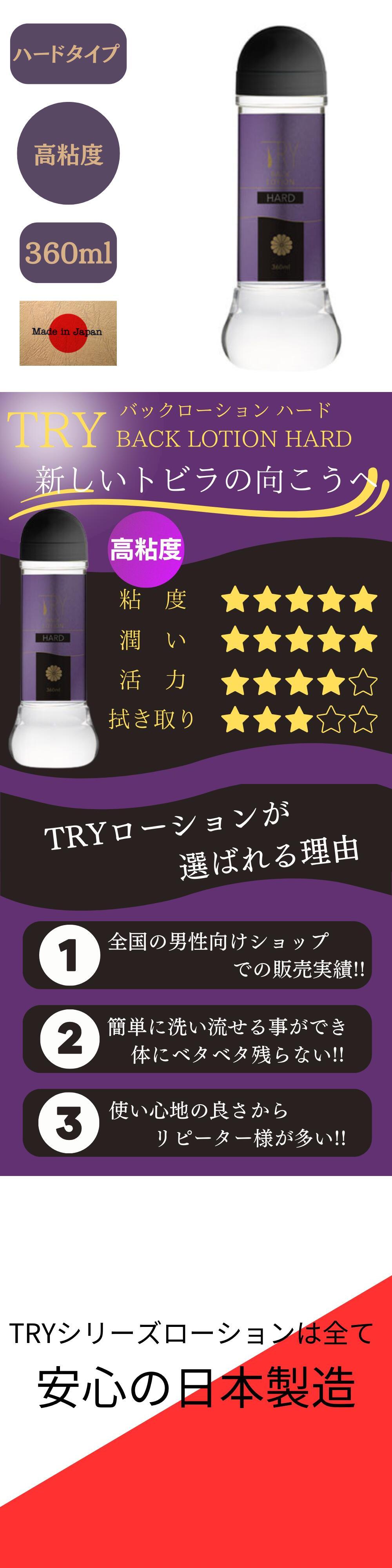今夜情趣-Try 後庭高黏度潤滑液360ml-硬