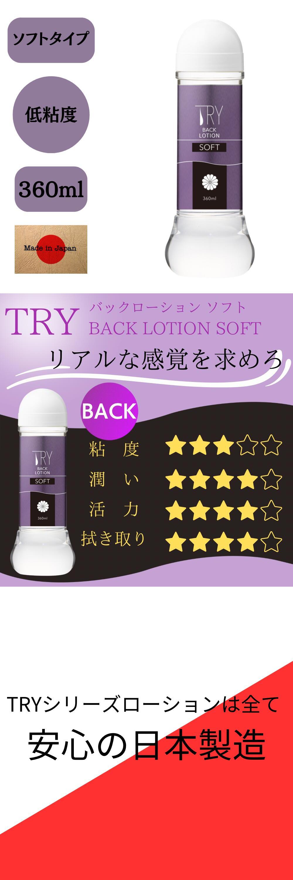 今夜情趣-Try 後庭低黏度潤滑液360ml-軟