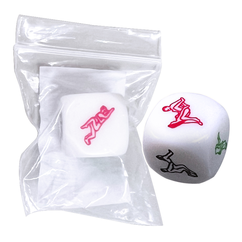 今夜情趣-白色色鬼色字骰子(2cm)-1入