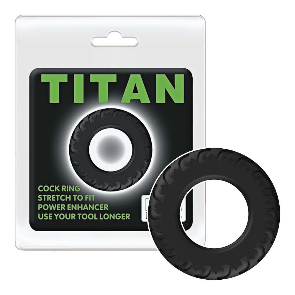 今夜情趣-TITAN猛男輪胎矽膠環(綠)-1入