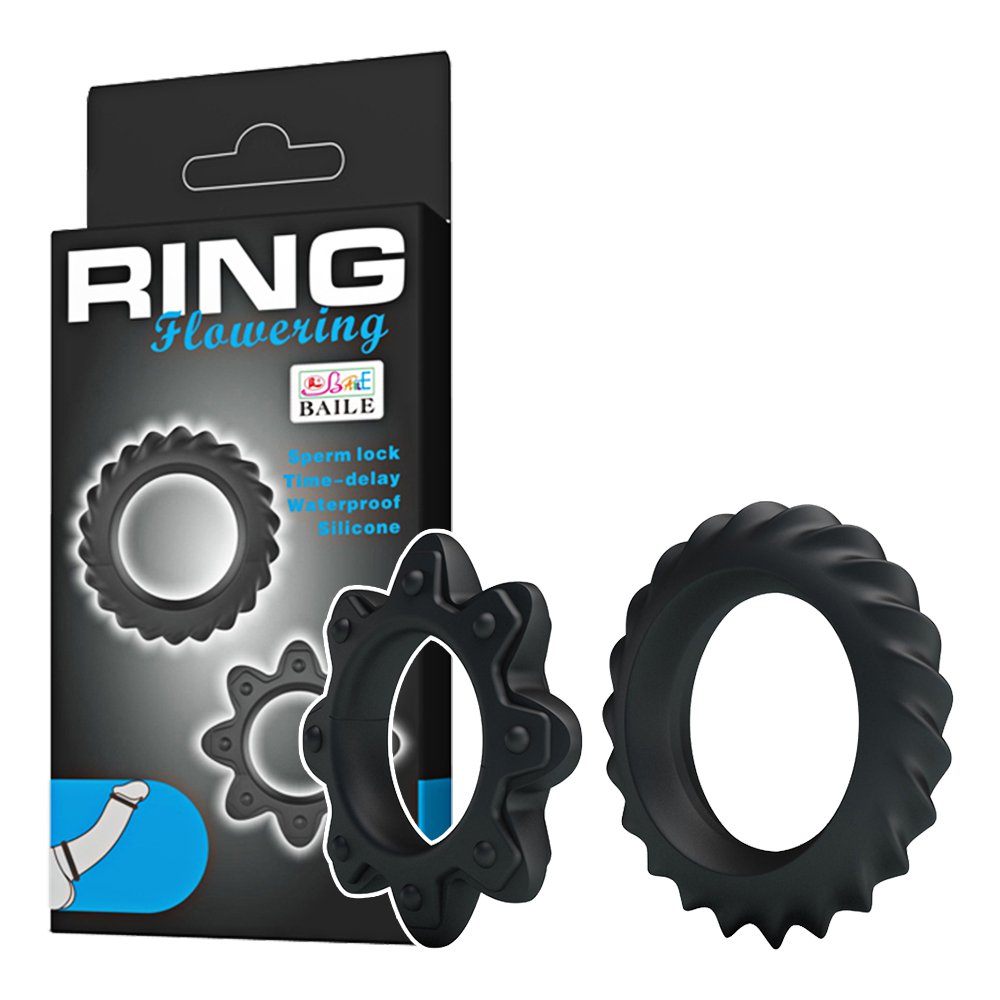 今夜情趣-RING時尚造型矽膠套環-2入