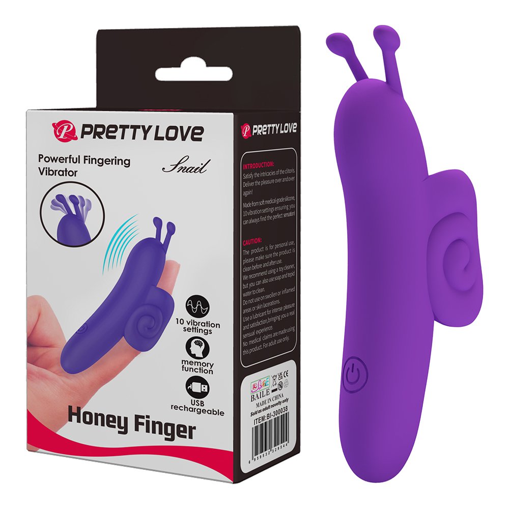 今夜情趣-蝸牛顫動10頻手指震動套