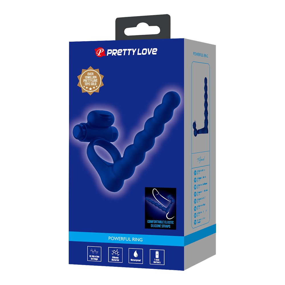 今夜情趣-阿杰馬勒10頻緊固套環後庭拉珠