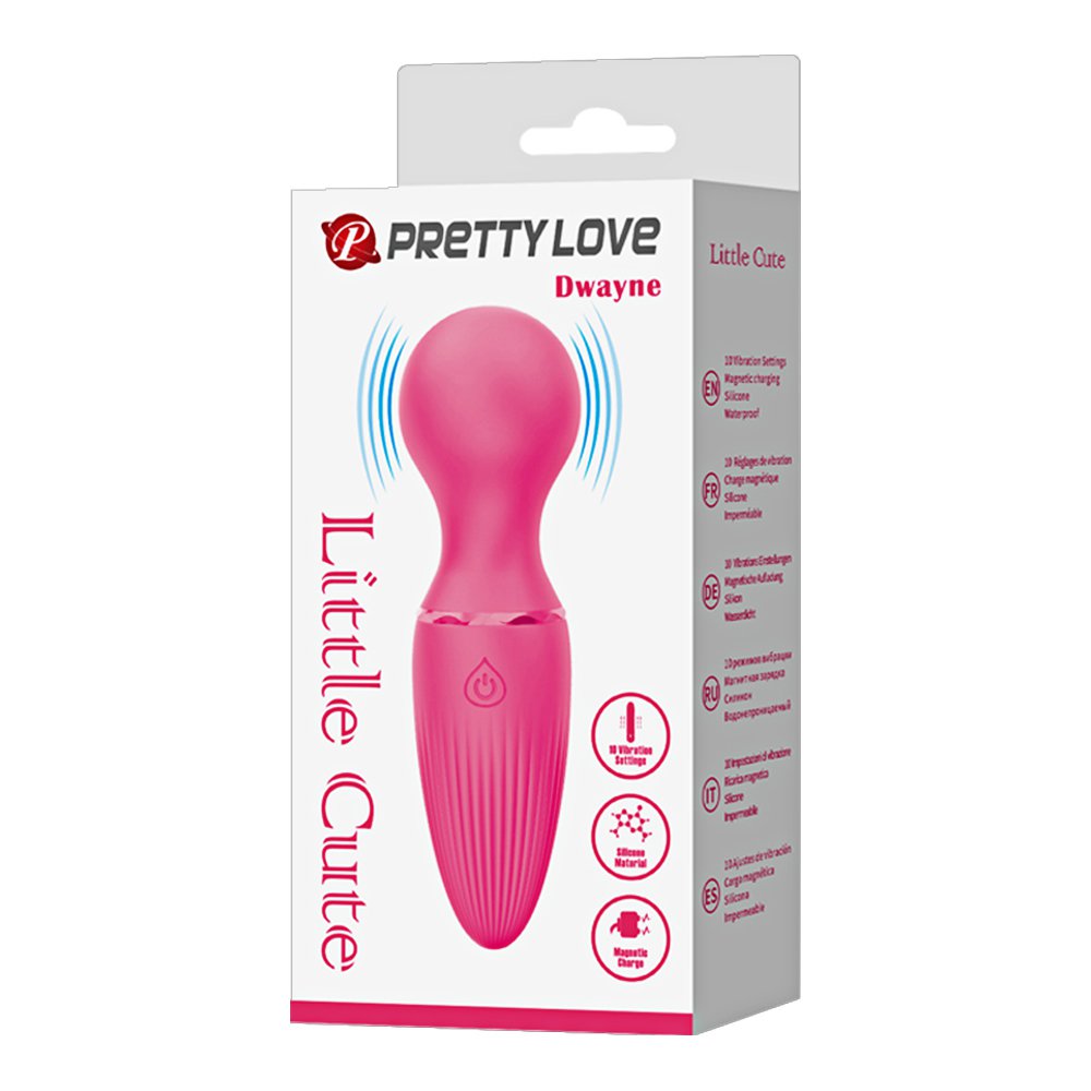 今夜情趣-德懷恩10頻小巧強力AV震棒-粉