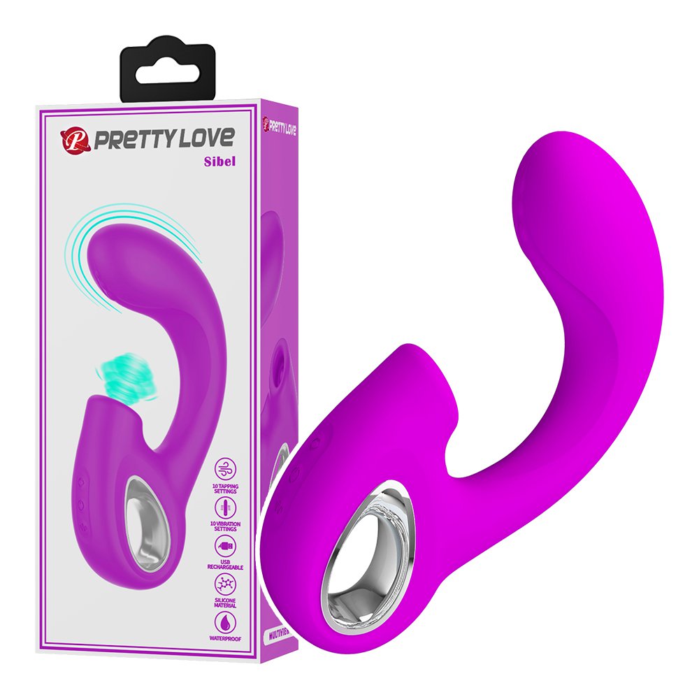 今夜情趣-西貝爾10x10頻刺激吸吮震動器