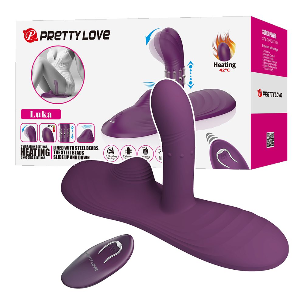 今夜情趣-盧卡5x5頻摳震加溫遙控坐墊棒