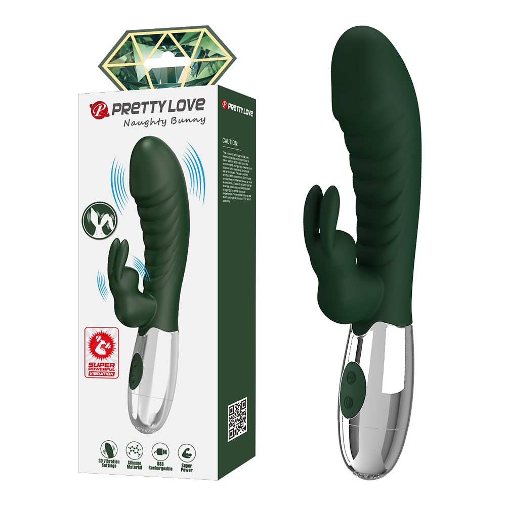 今夜情趣-頑皮兔30頻內外充電雙重強震棒