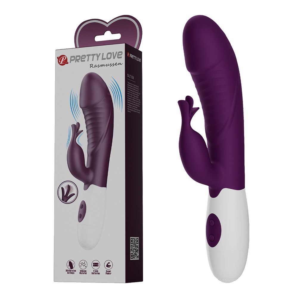 今夜情趣-拉斯姆森30頻雙重強震動棒-紫