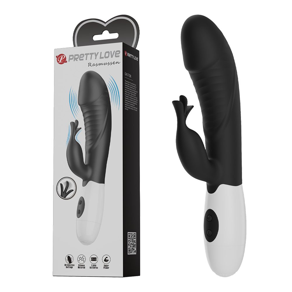 今夜情趣-拉斯姆森30頻雙重強震動棒-黑