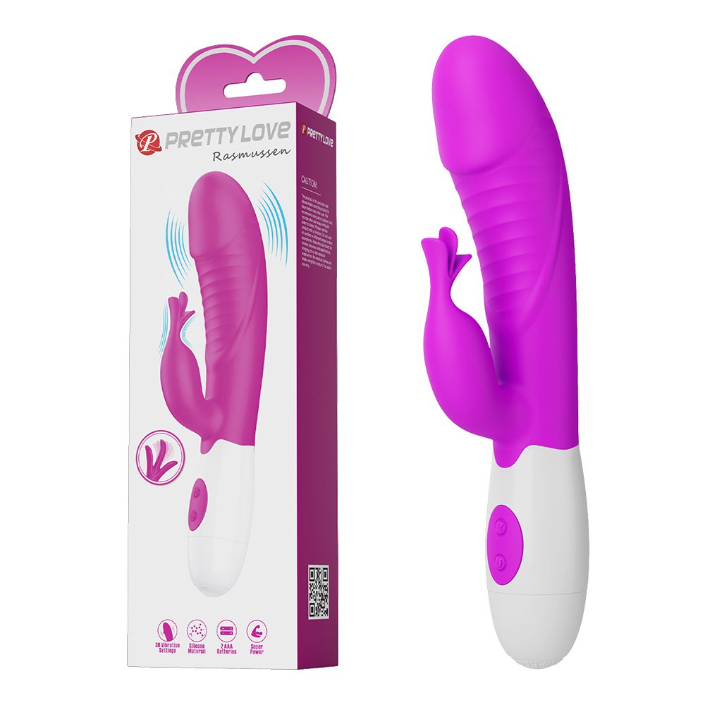 今夜情趣-拉斯姆森30頻雙重強震動棒-桃