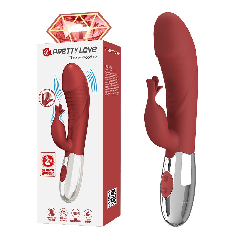 今夜情趣-拉斯姆森30頻充電雙重強震動棒