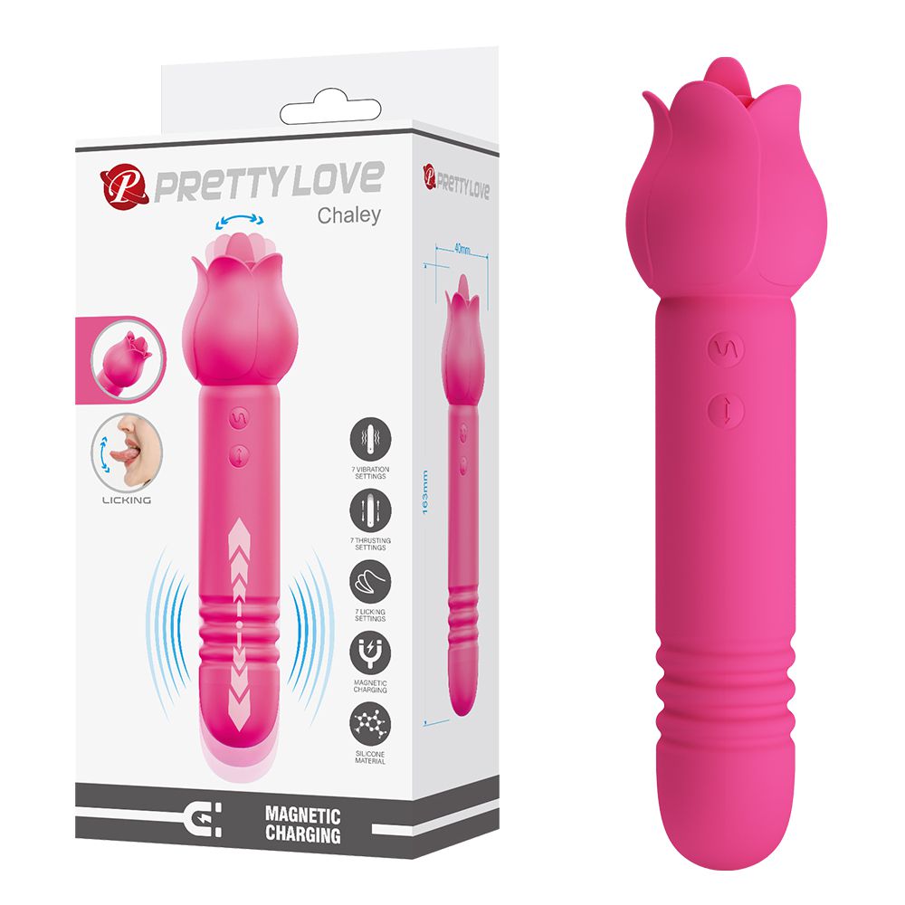 今夜情趣-查利7x7x7頻舌擺伸縮震動小棒