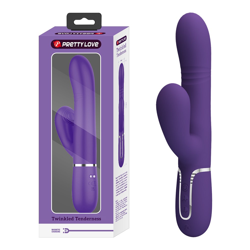 今夜情趣-馬維亞那7x4頻鼓動滾珠震棒-紫