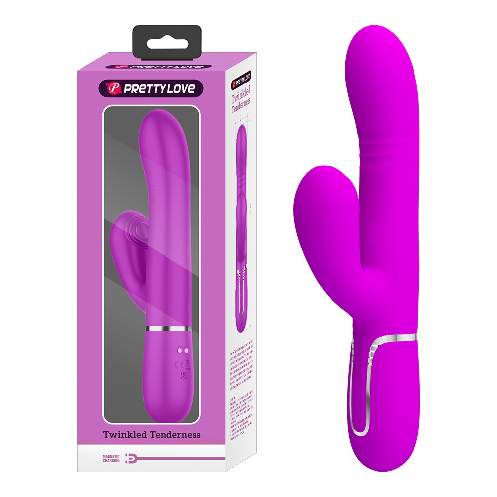 今夜情趣-馬維亞那7x4頻鼓動滾珠震棒-桃