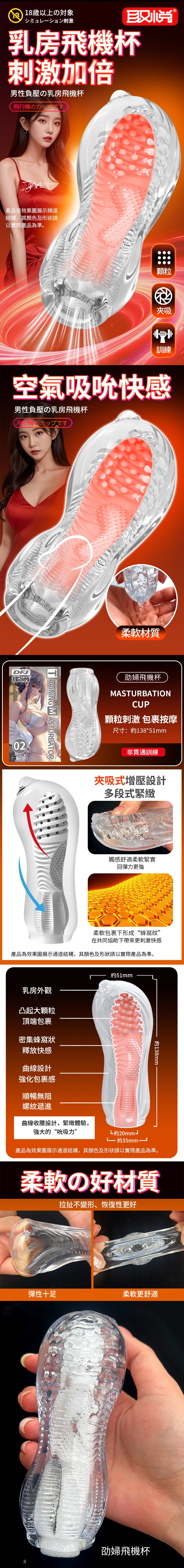 今夜情趣-劭婦透明夾吸訓練自慰器-02