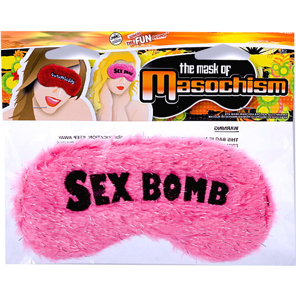 今夜情趣-SEX BOMB閃亮SM絨布眼罩-粉
