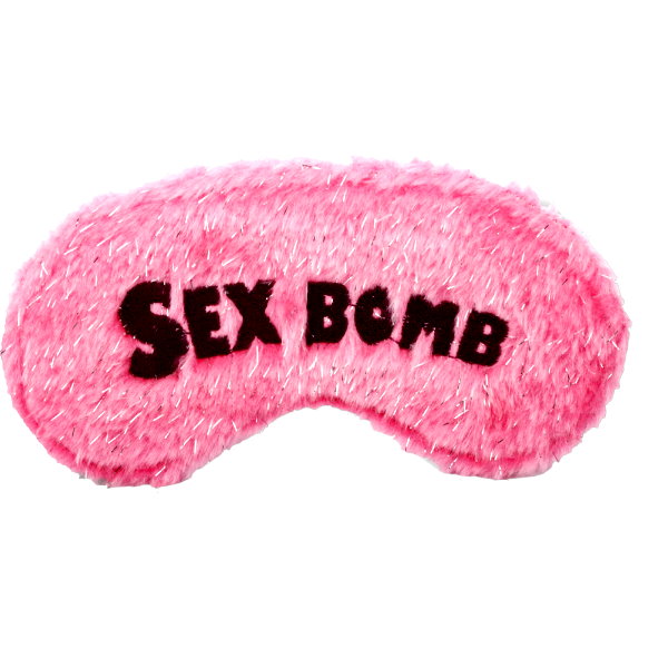 今夜情趣-SEX BOMB閃亮SM絨布眼罩-粉