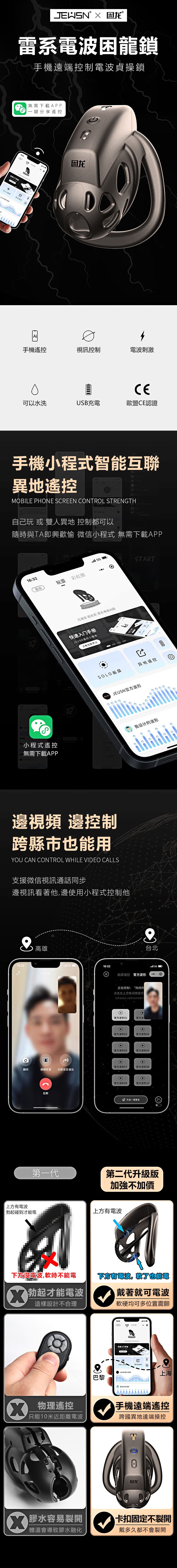 今夜情趣-JEUSN-困龍智能10V電波貞操-小