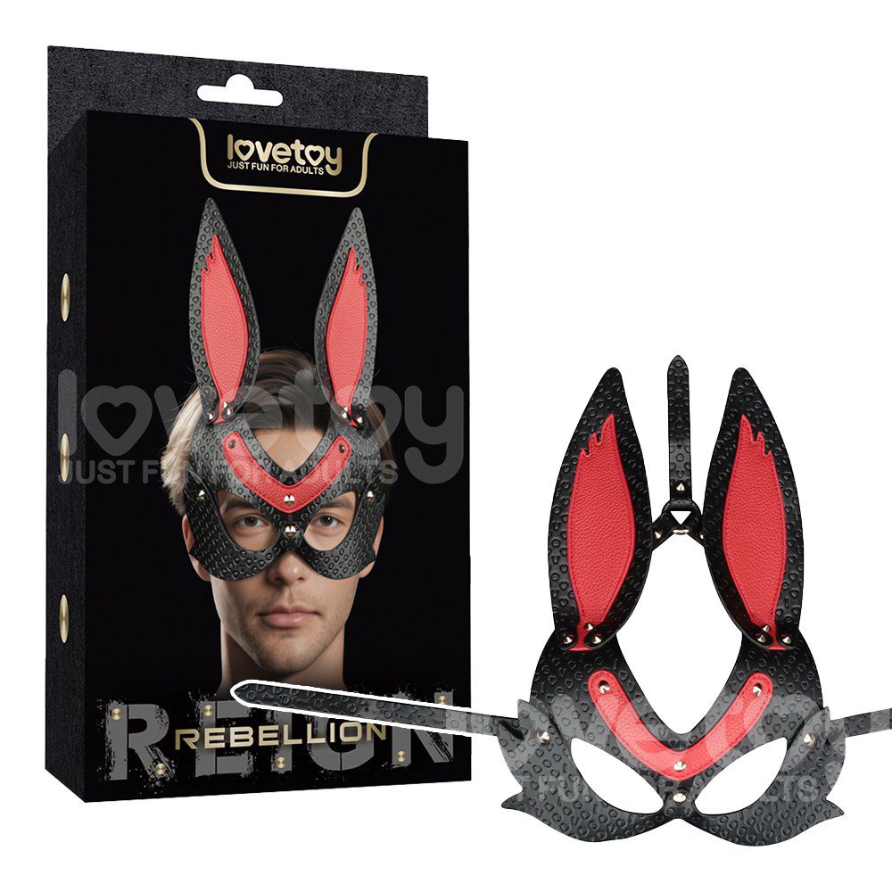今夜情趣-Rebellion Reign兔子面具-黑紅