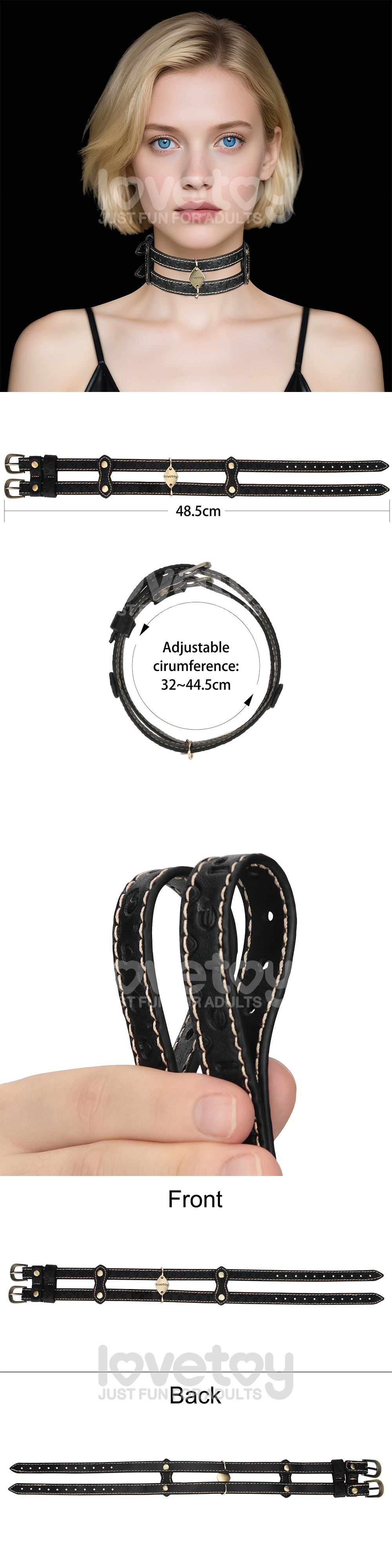 今夜情趣-Rebellion Reign雙扣頸圈