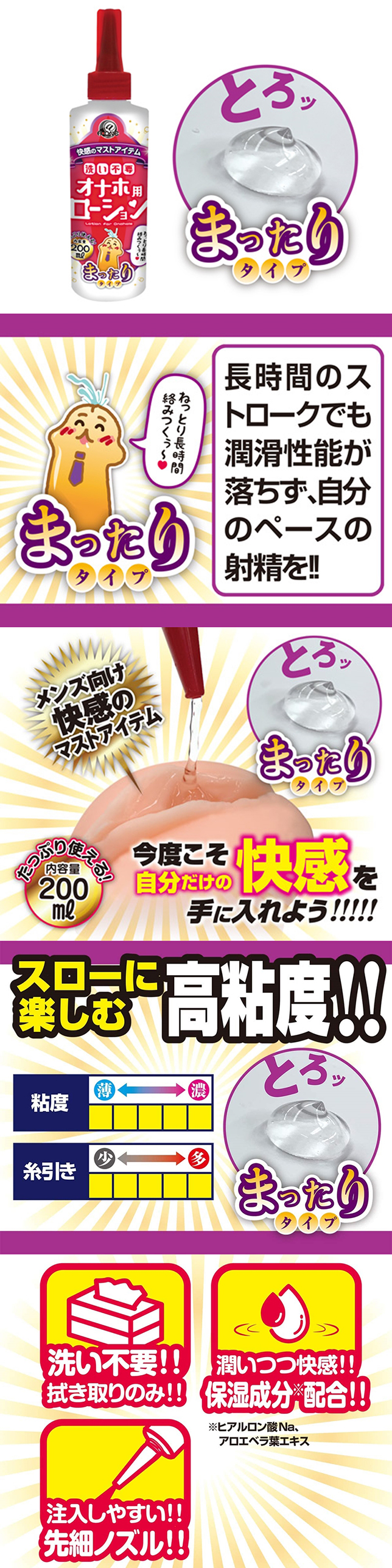 今夜情趣-自慰器專用免洗潤200ml-高黏度