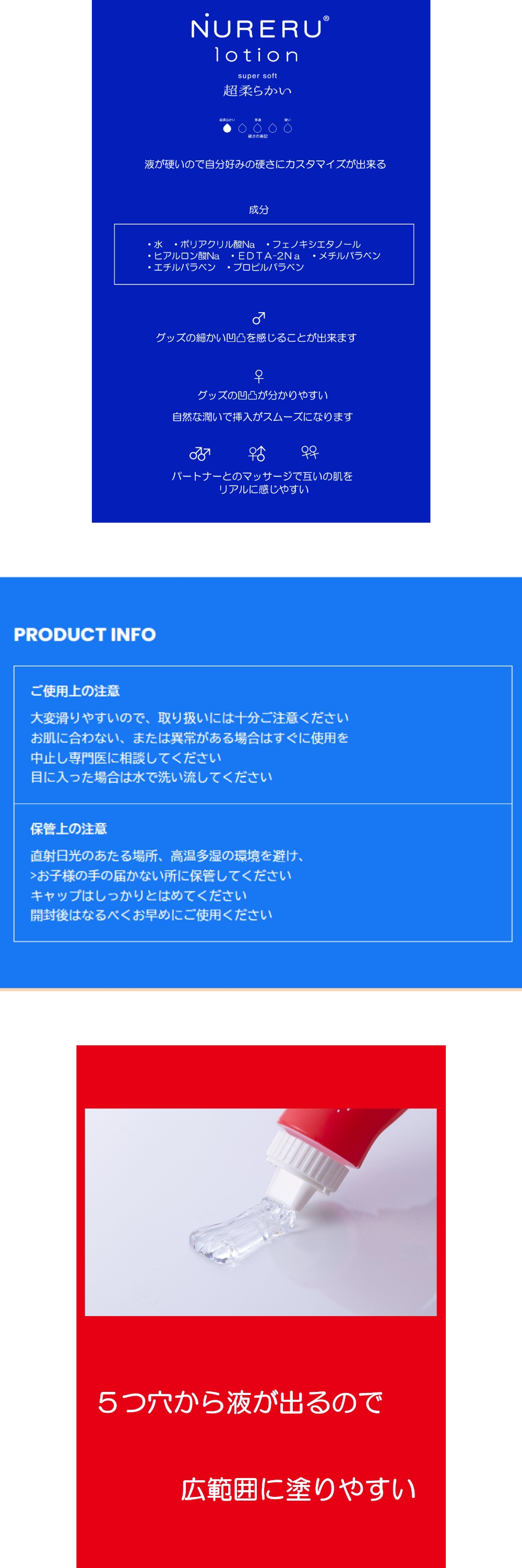 今夜情趣-NURERU水溶性潤(藍)250ml-柔