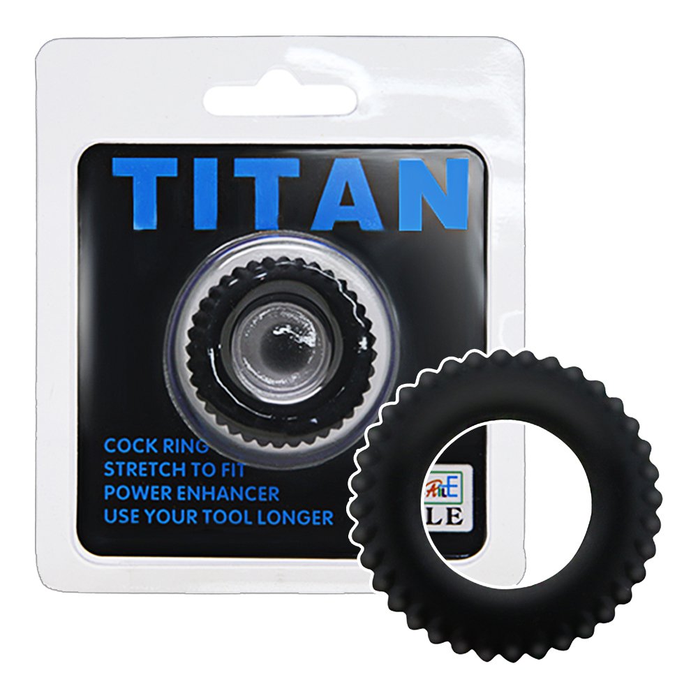 今夜情趣-TITAN猛男環型矽膠環(藍)-1入