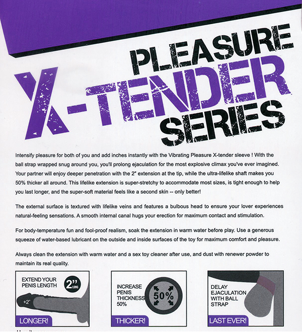 今夜情趣-X-TENDER震動增長套(膚)-3