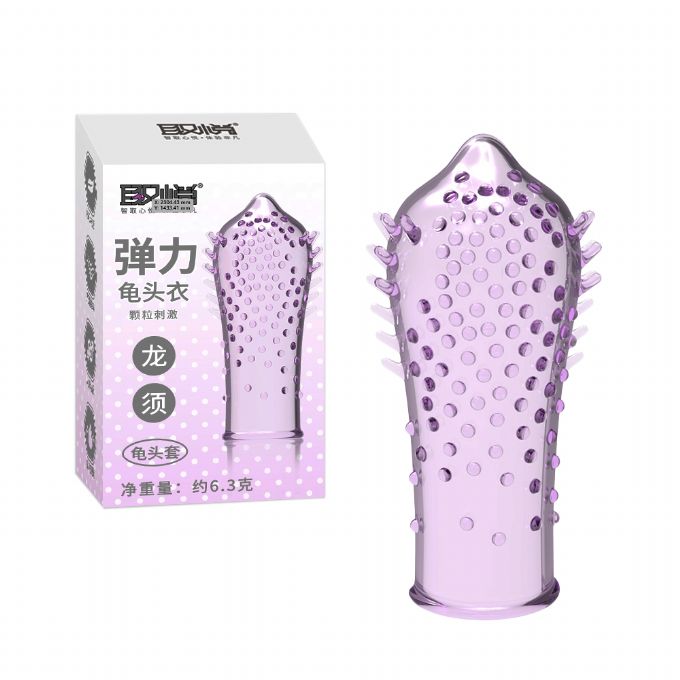 今夜情趣-取悅彈力龜頭套-龍鬚