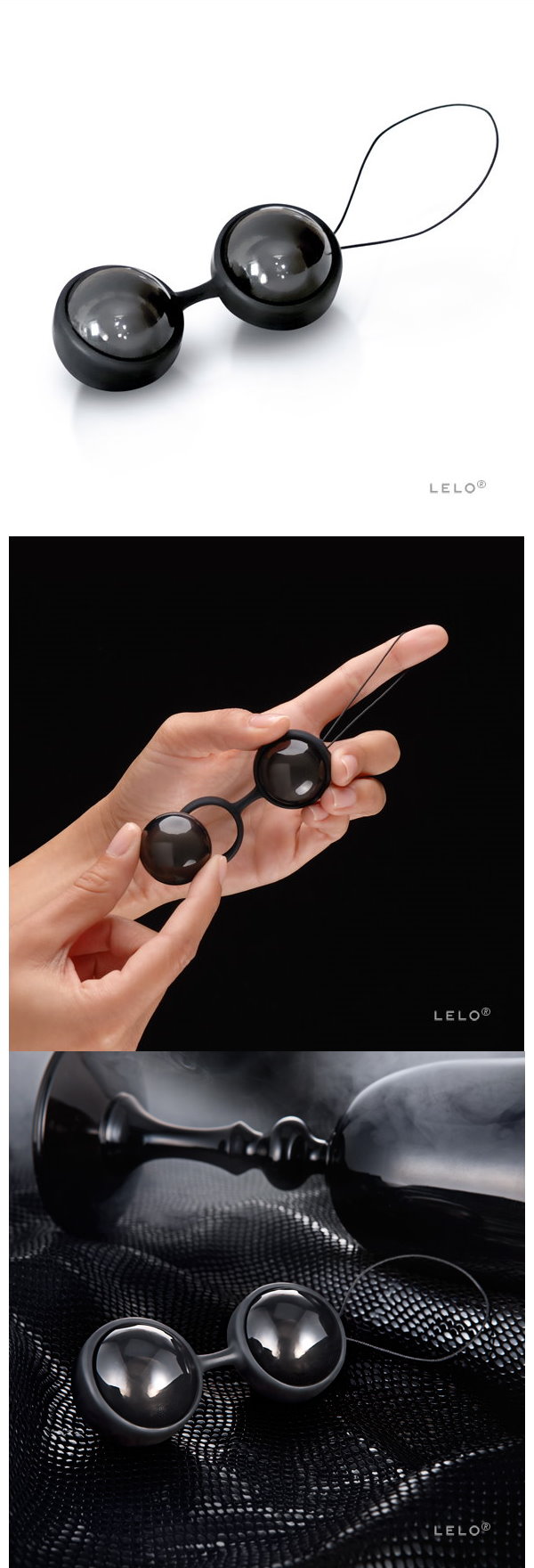 今夜情趣-LELO Luna Beads球-黑珍珠(新)