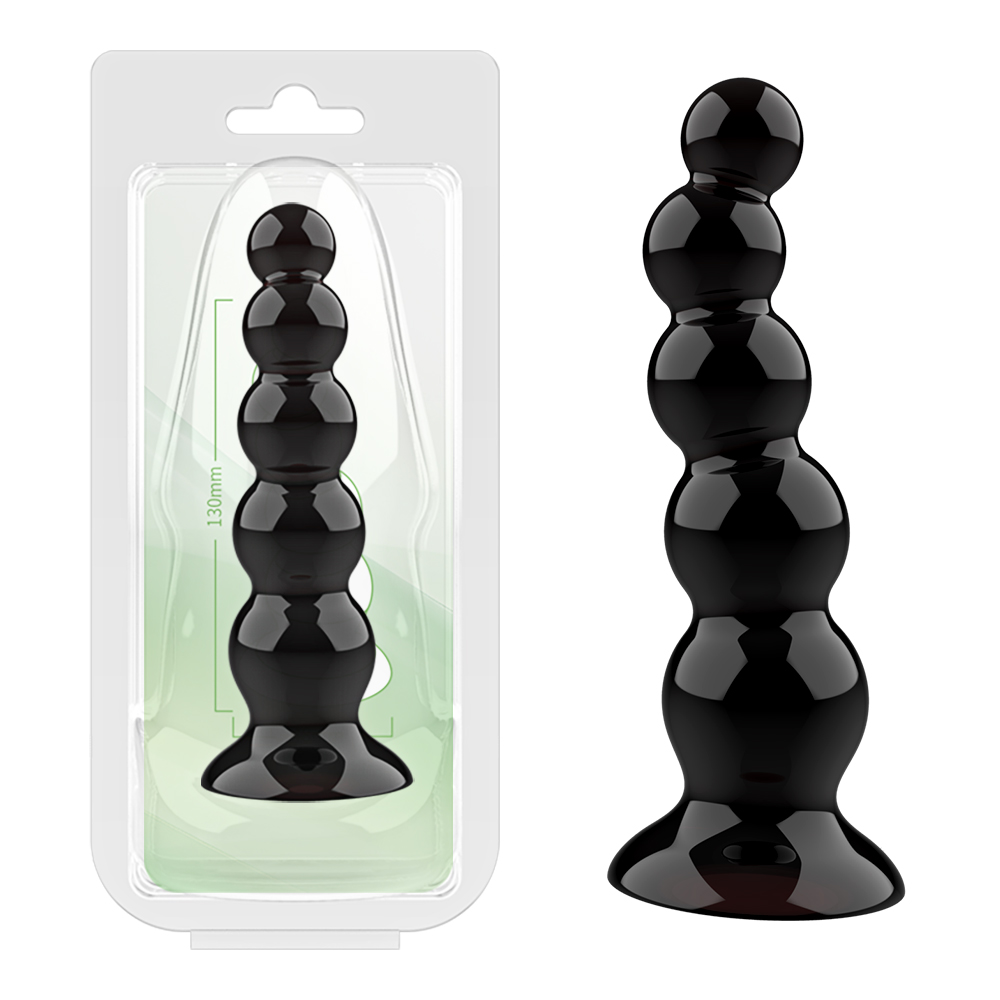 今夜情趣-圓潤高彈黑透吸盤肛塞-閃電