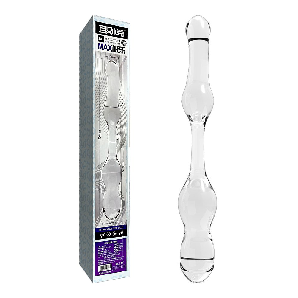 今夜情趣-▲MAX極樂雙頭超大肛塞-透明