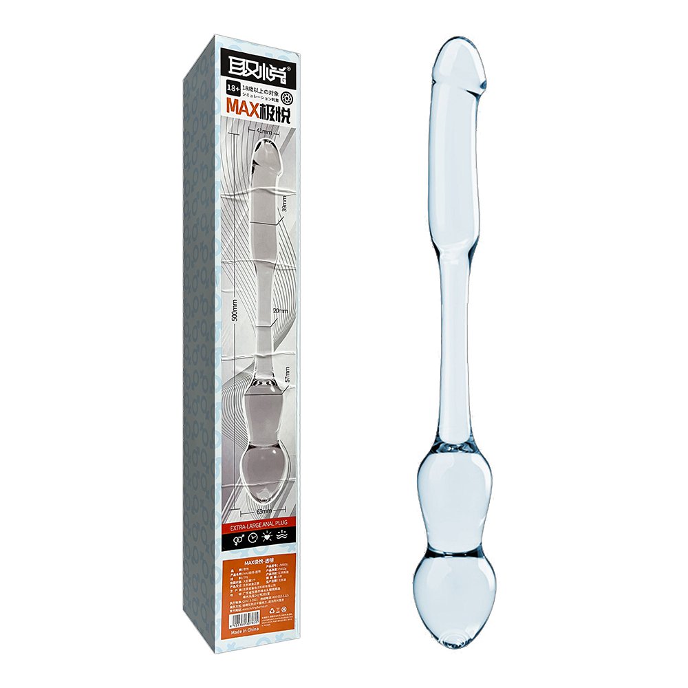 今夜情趣-▲MAX極悅雙頭超大肛塞-透明