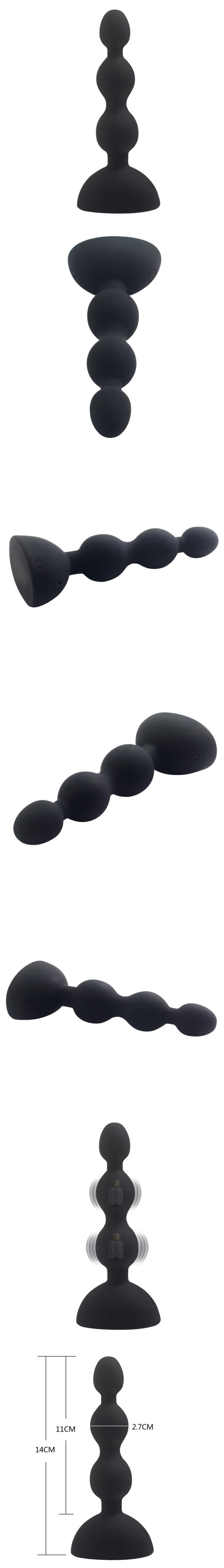 今夜情趣-▲BEADS-S双核10頻後庭塞-黑