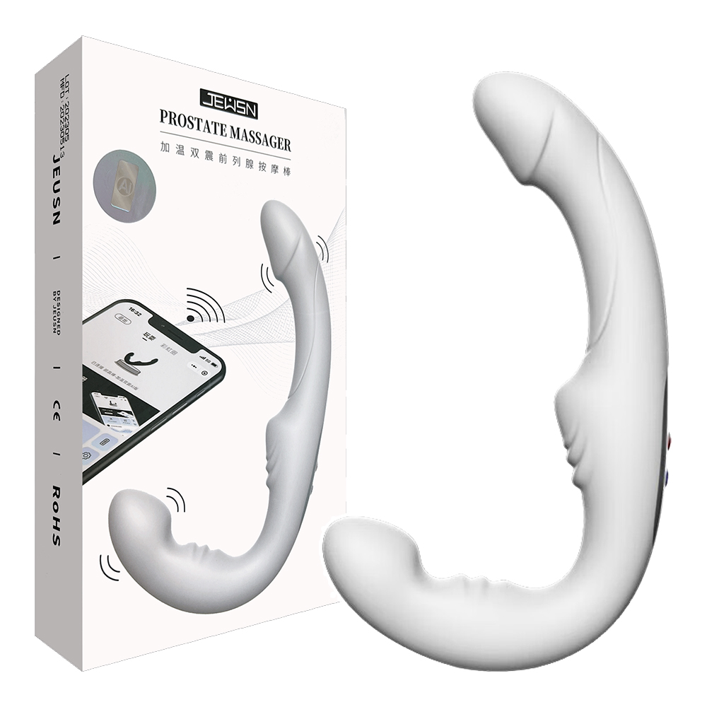 今夜情趣-JEUSN智能10頻震加溫前列腺-白