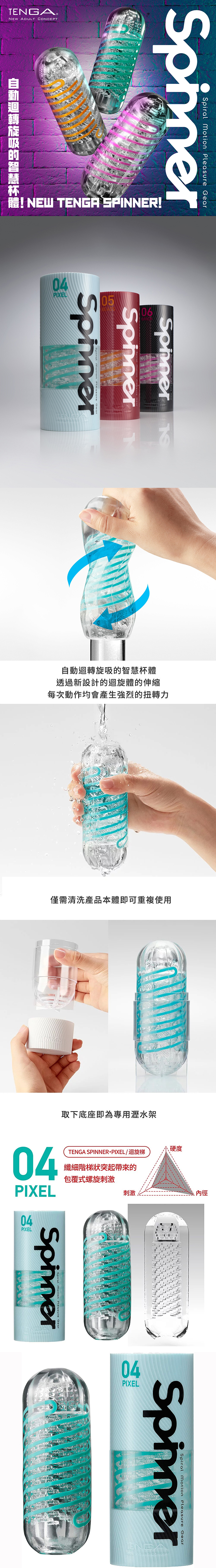 今夜情趣-TENGA SPINNER自慰器04-PIXEL