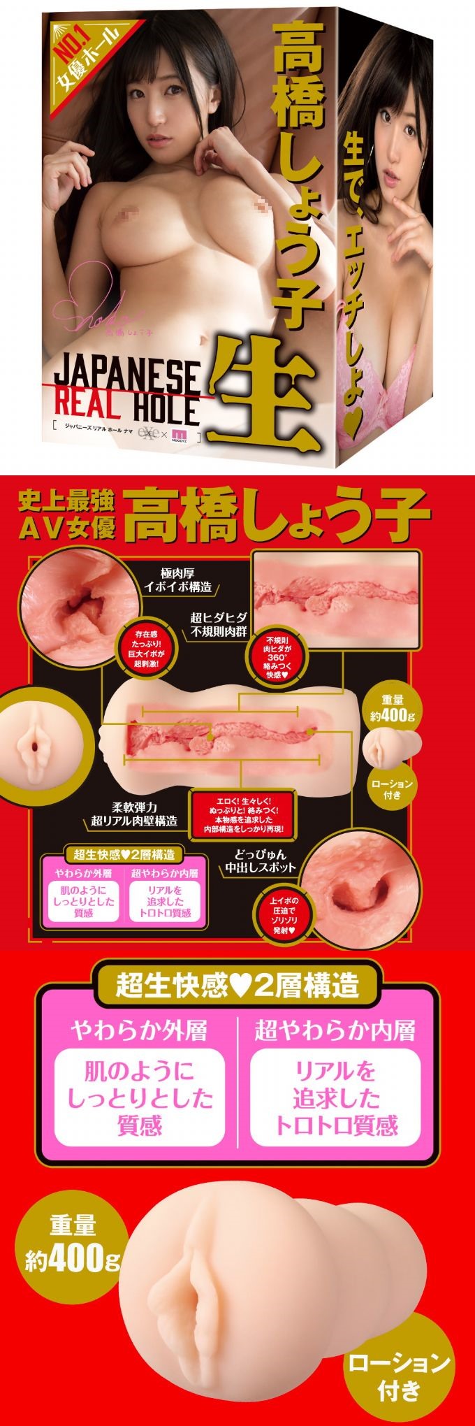 今夜情趣-REAL HOLE生女優夾吸-高橋聖子