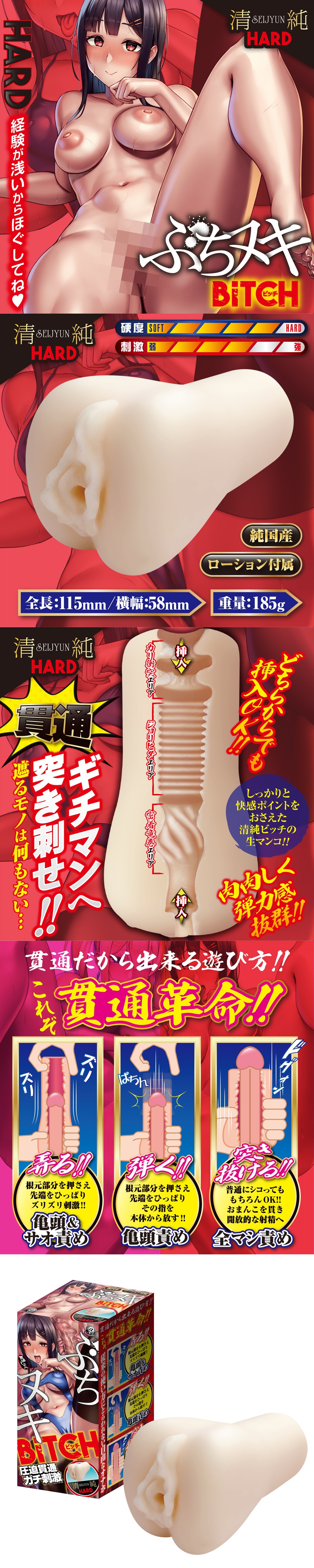 今夜情趣-W肉便器貫通型自慰器-硬