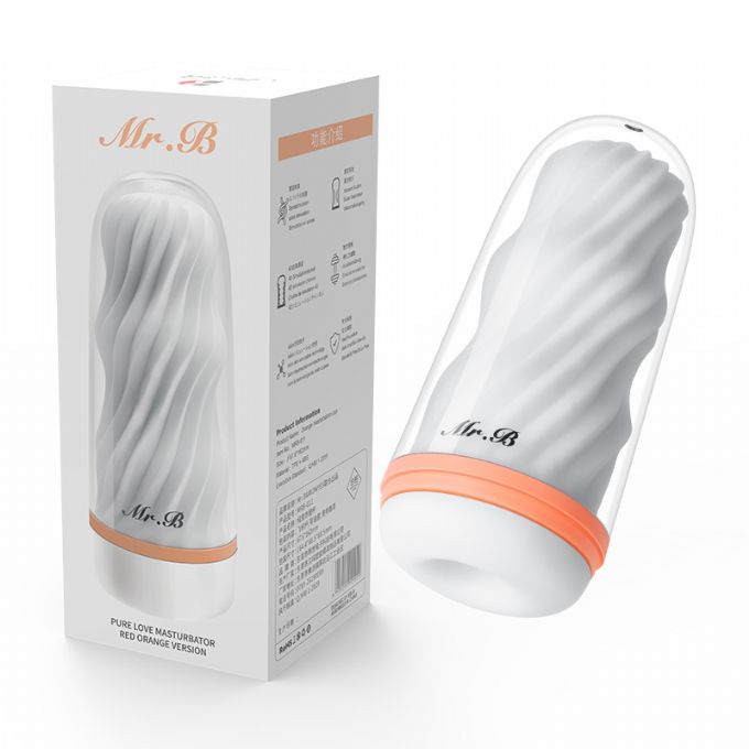 今夜情趣-B5純愛清純螺旋刺激杯-赤橙版