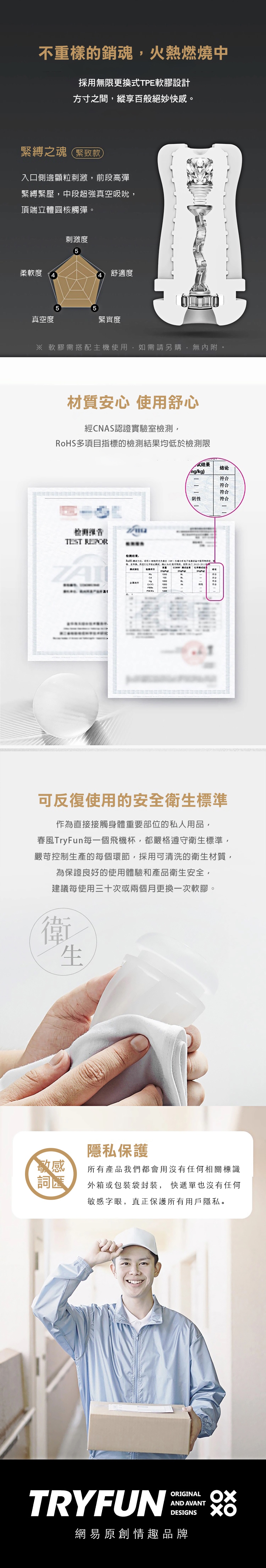 今夜情趣-春風魂-千面飛機杯內膽-緊緻款