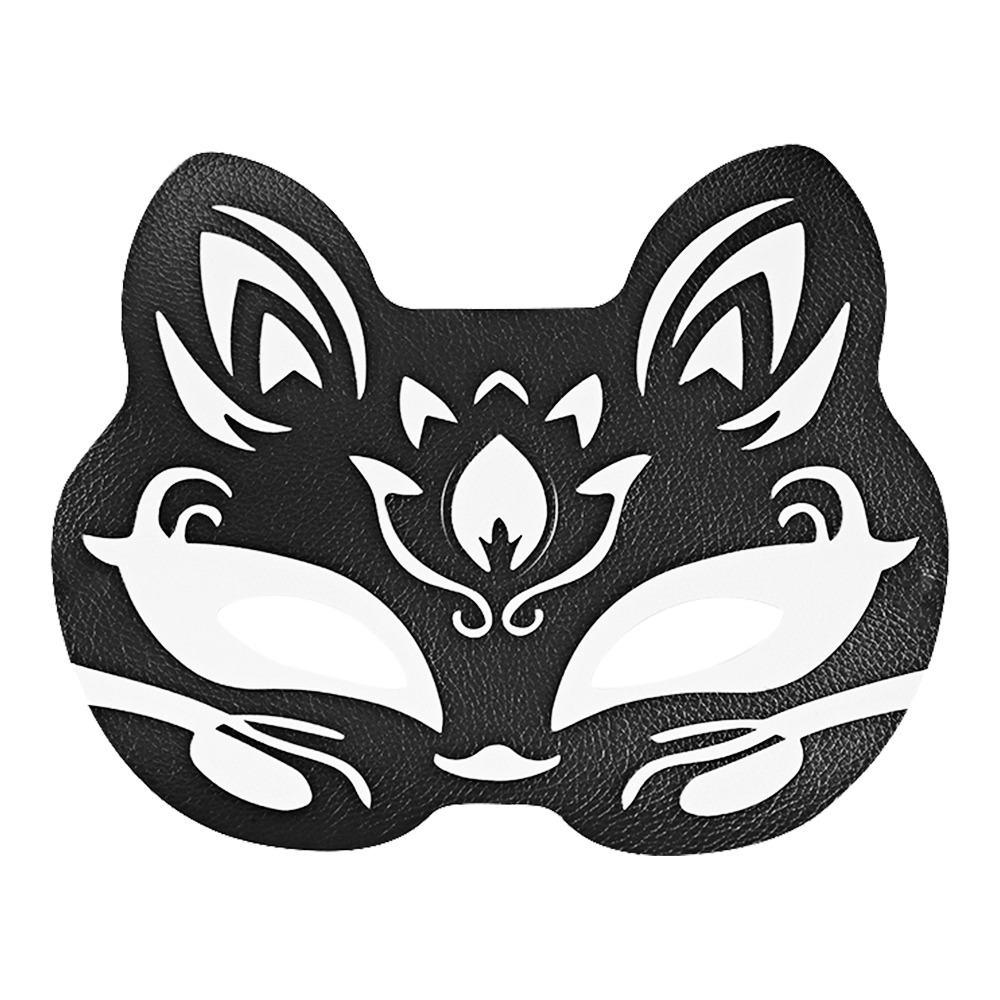 今夜情趣-時尚魅力SM狐狸眼罩-黑
