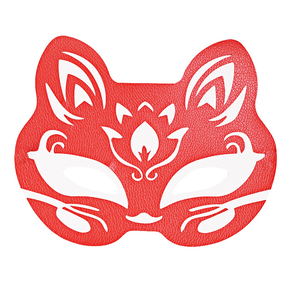 今夜情趣-時尚魅力SM狐狸眼罩-紅