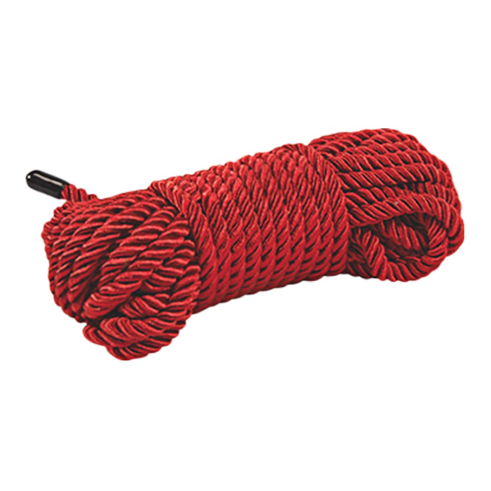今夜情趣-BDSM綑綁束縛絲光繩8M-紅